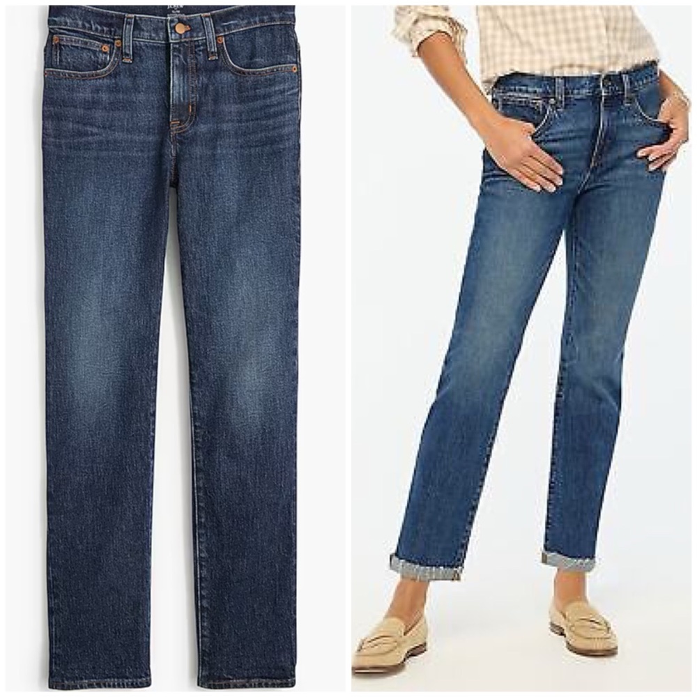 J. Crew Slim Boyfriend All Day Stretch Denim Jeans SIZE 32 Fall 2024